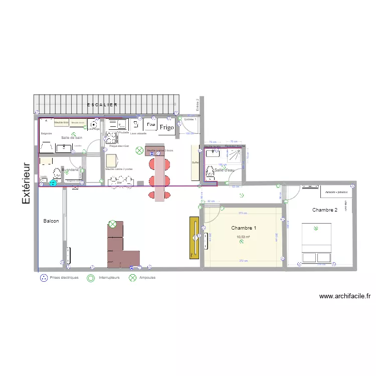 Plan appartement 4. Plan de 