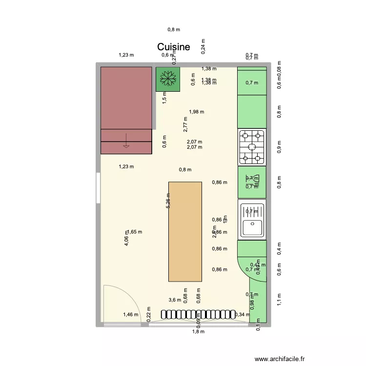 DERNIER Cuisine piece à vivre . Plan de DERNIER Cuisine piece à vivre . Plan de