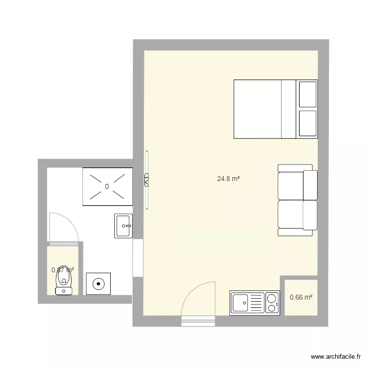 CHAMBRE2. Plan de 