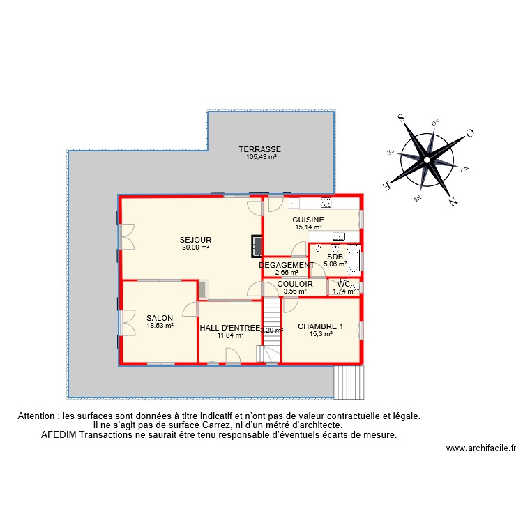 BI 6569 RDC. Plan de 0 pièce et 0 m2