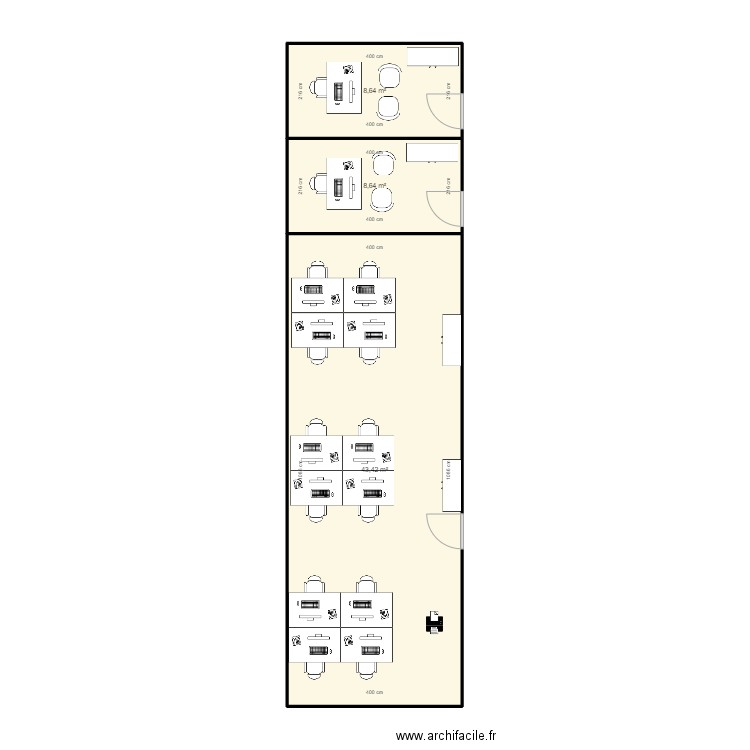Bureau UAP3 To be V5. Plan de 0 pièce et 0 m2