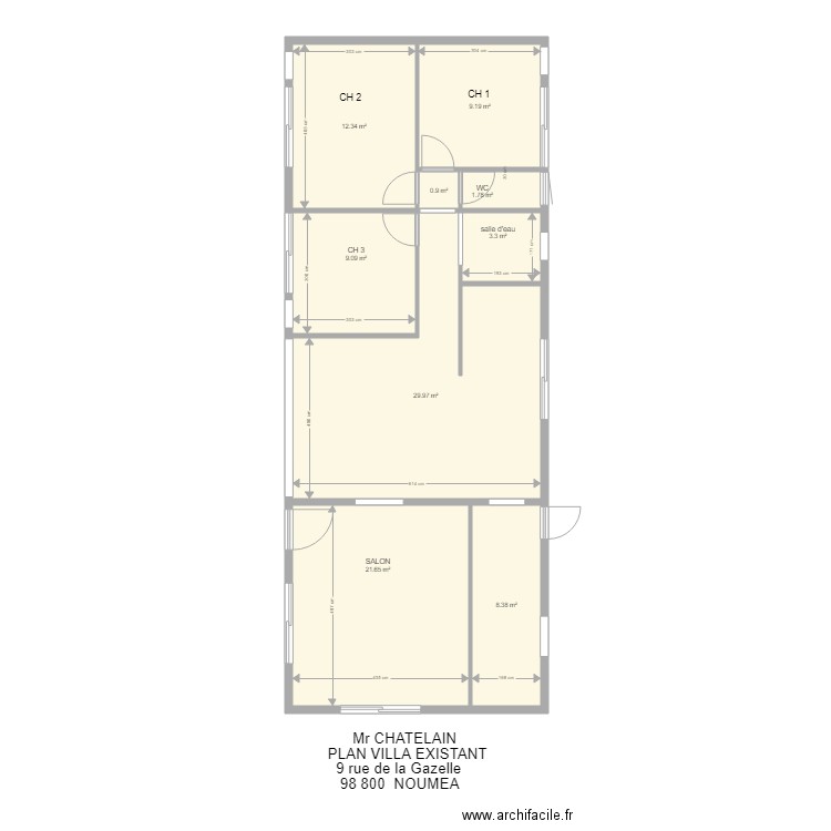 CHATELAIN 5. Plan de 0 pièce et 0 m2