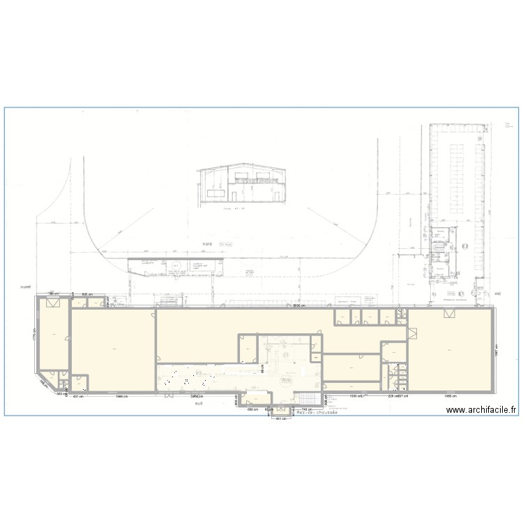 CAPDONAT EXISTANT. Plan de 35 pièces et 1987 m2