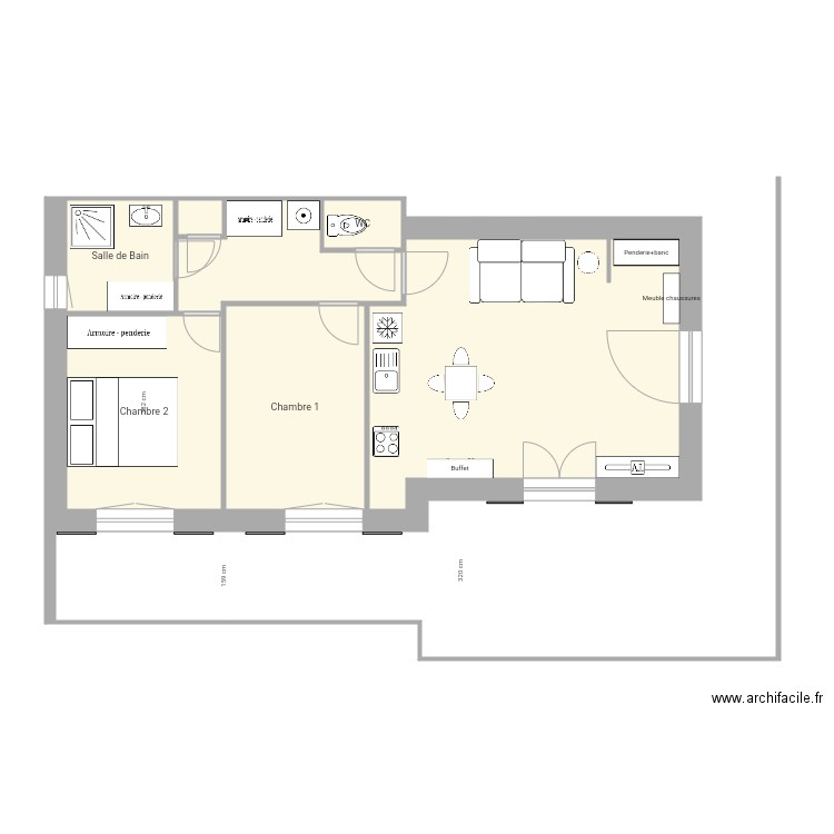 Maison Patricia. Plan de 0 pièce et 0 m2