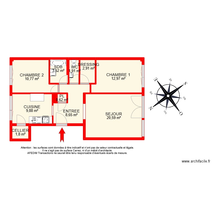 Bi 12400 PASCAL. Plan de 0 pièce et 0 m2
