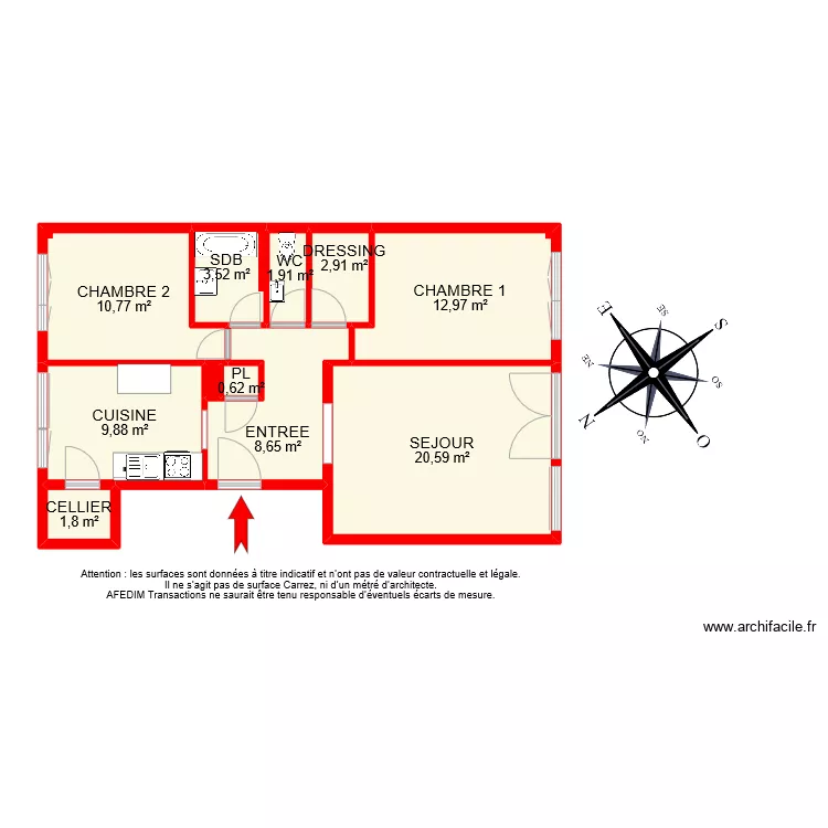 Bi 12400 PASCAL. Plan de 