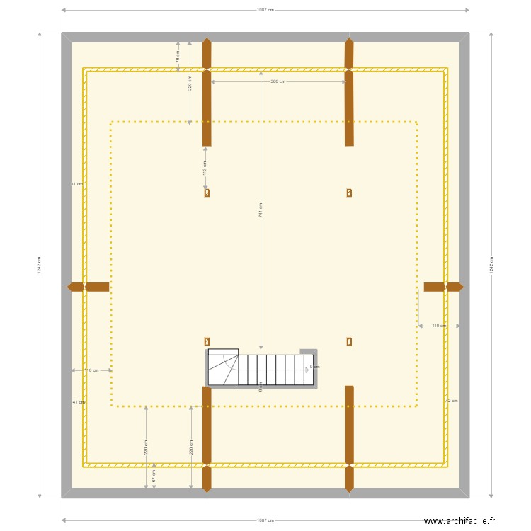 HAUT_V1_Cotes. Plan de 0 pièce et 0 m2