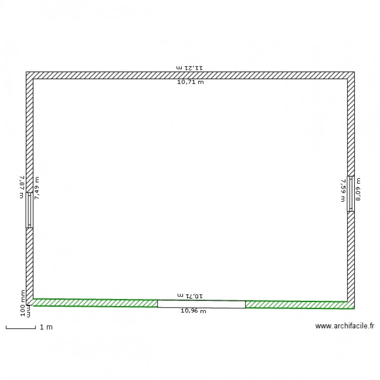 essai /n°1 Garage. Plan de 0 pièce et 0 m2