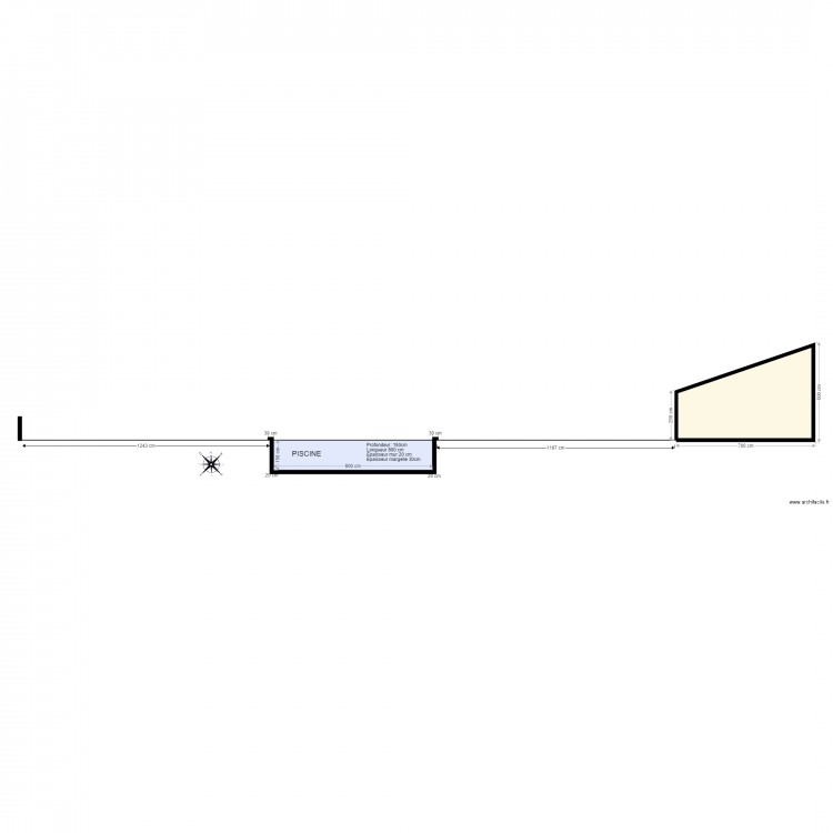 plan coupe 800. Plan de 0 pièce et 0 m2