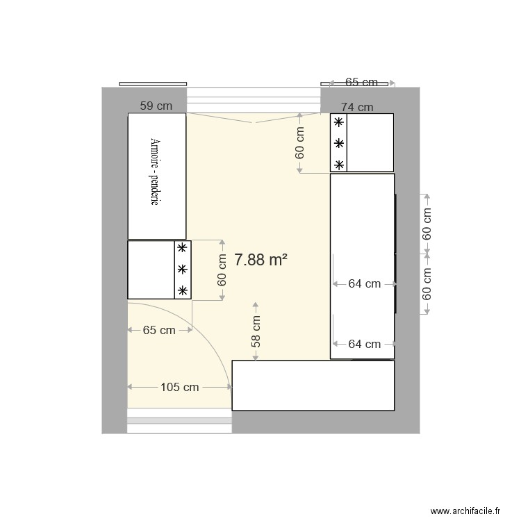 Buanderie. Plan de 0 pièce et 0 m2