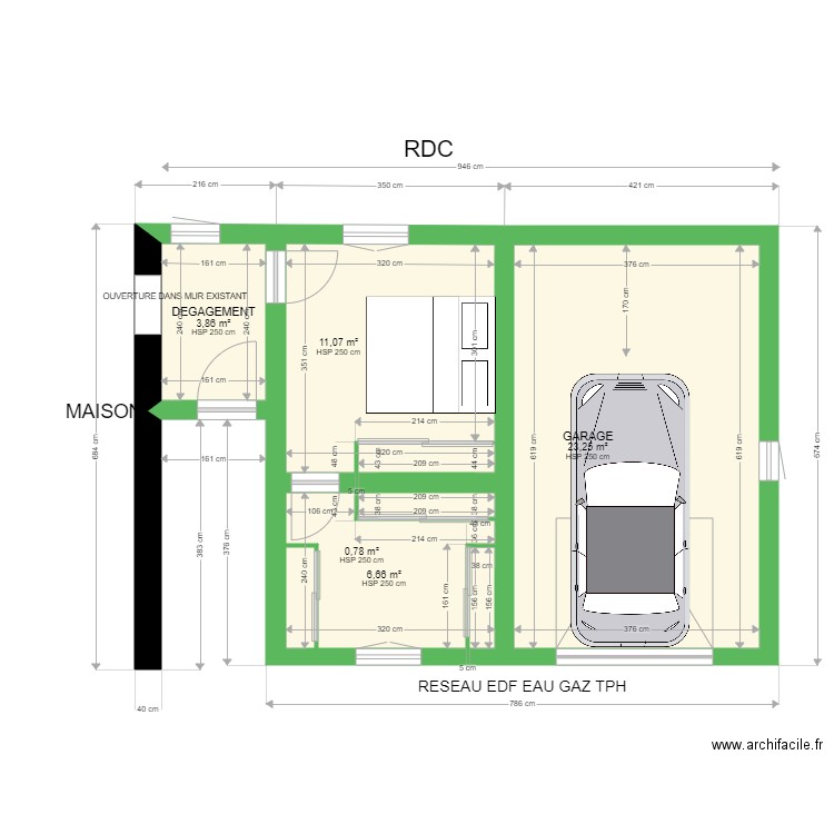 NOUVELLE EXTENSION. Plan de 0 pièce et 0 m2