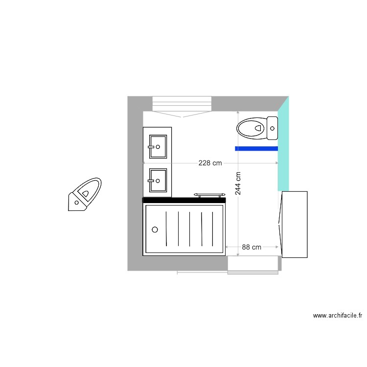 SDD bas. Plan de 0 pièce et 0 m2