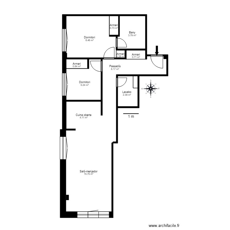 ED DEGAS 4 B CANILLO. Plan de 0 pièce et 0 m2