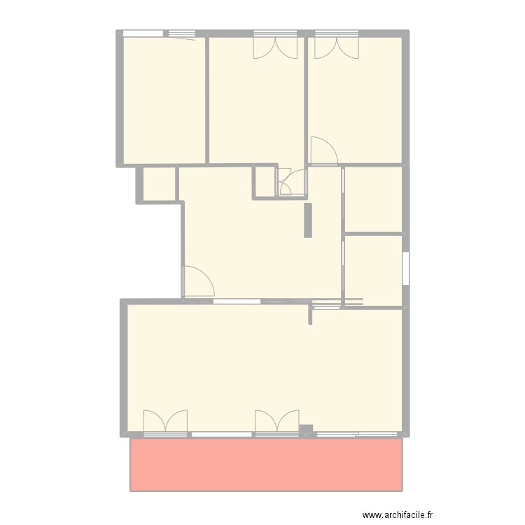 67-1 - Prise de mesure. Plan de 10 pièces et 101 m2