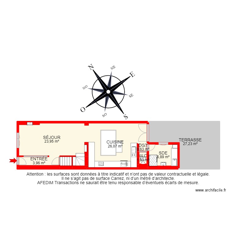 BI 12277 - . Plan de 27 pièces et 163 m2