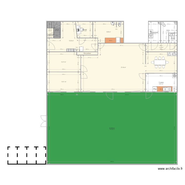 Domont 2nd RDC V2. Plan de 0 pièce et 0 m2