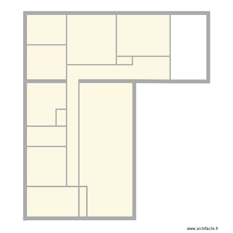 Esteville. Plan de 12 pièces et 139 m2