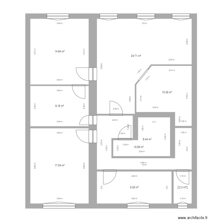 LAFFORET. Plan de 0 pièce et 0 m2