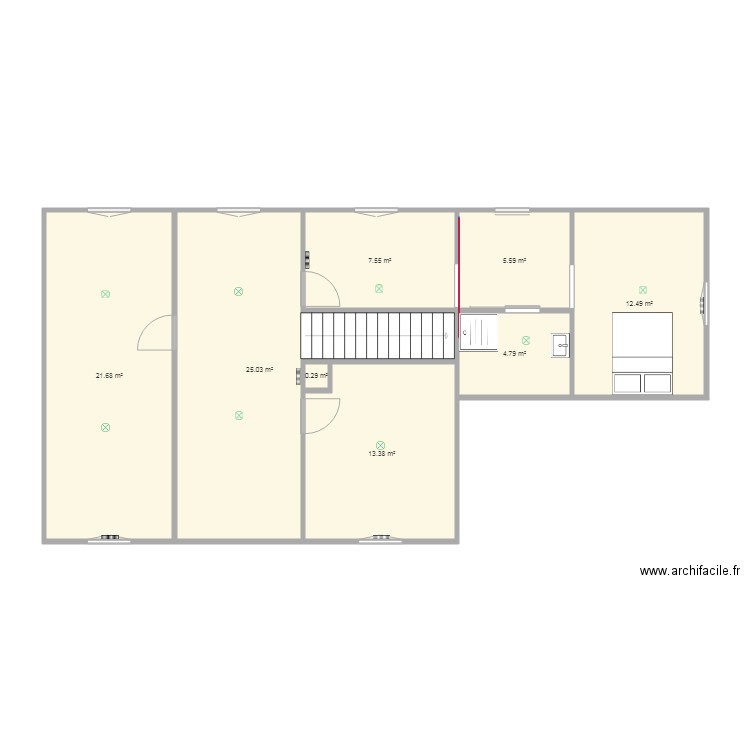 etage. Plan de 0 pièce et 0 m2