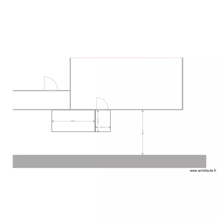 Rampe Ext&eacute;rieure Century21 Bellevue. Plan de 