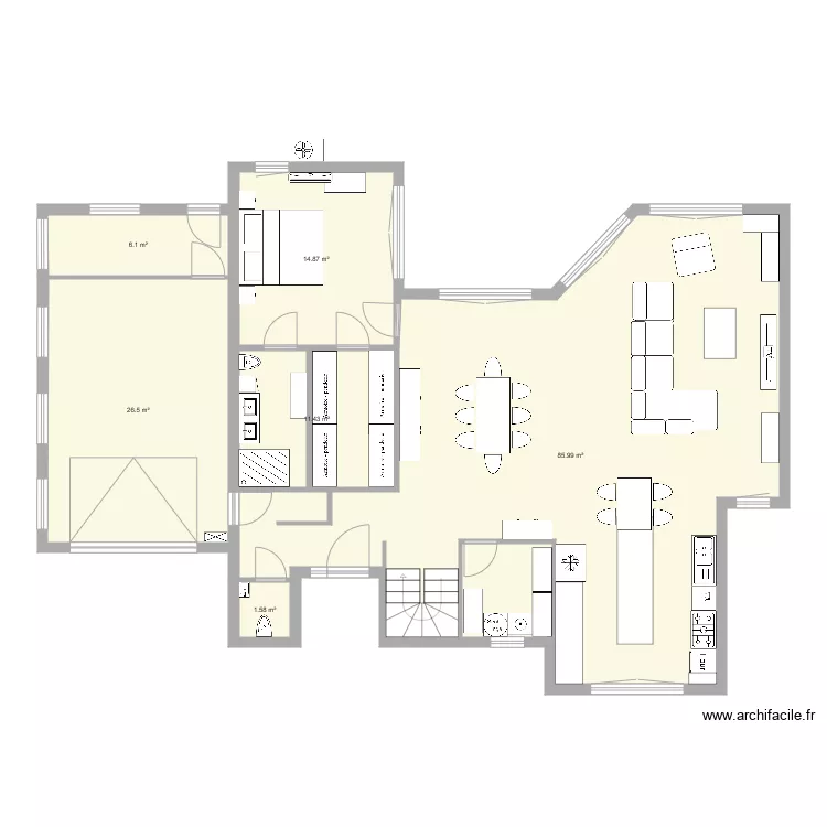 projet villa RL. Plan de 