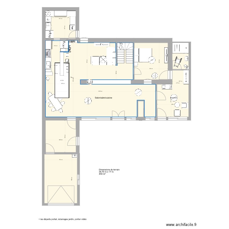 Talon plan électricité v1. Plan de 0 pièce et 0 m2