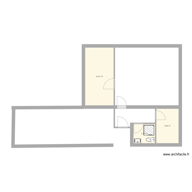 malena - Plan 3 pièces 21 m2 dessiné par conanblacktiger