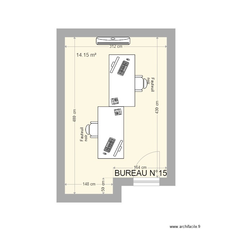 Bureau 15. Plan de 0 pièce et 0 m2