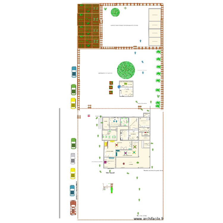 PLAN  CUISINE . Plan de 24 pièces et 320 m2