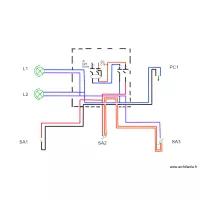 SCEMA MULTIFILAIRE VA ET VIENT ET PRISE ECLAIRAGE