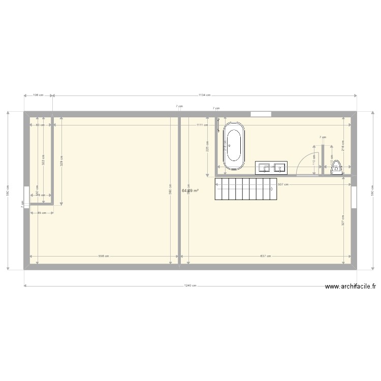combles aménagés 2. Plan de 0 pièce et 0 m2