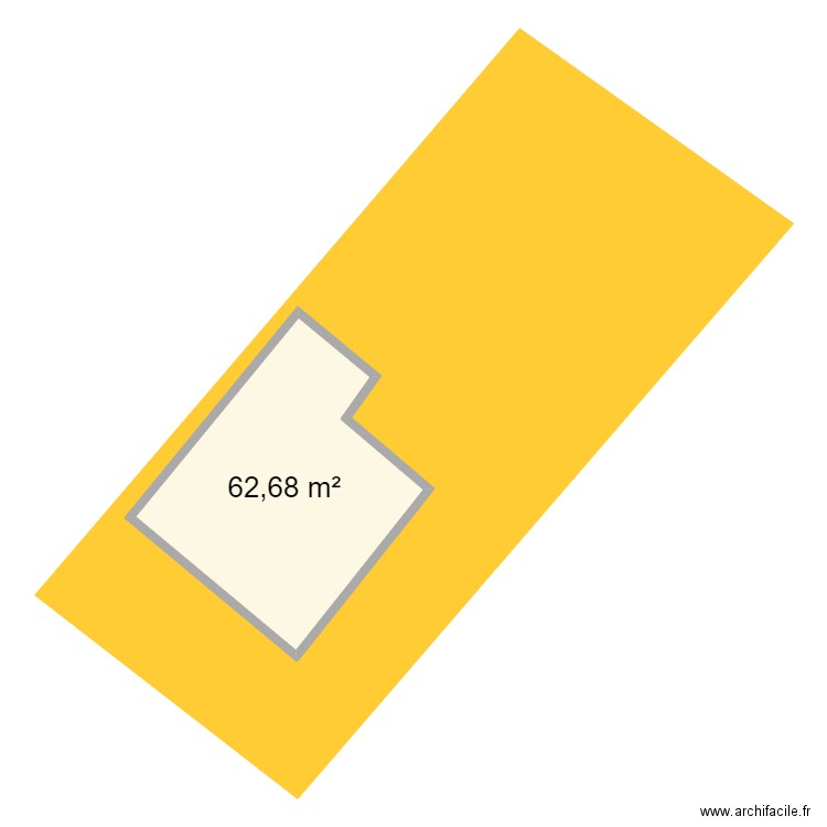 Capefigue_plan-masse. Plan de 1 pièce et 63 m2