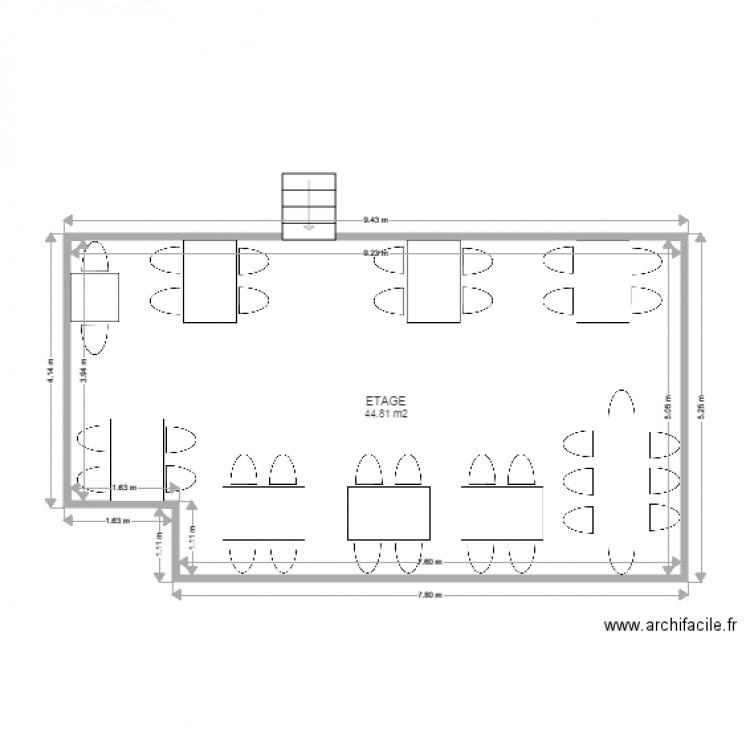 ETAGE LE GABRIEL. Plan de 0 pièce et 0 m2