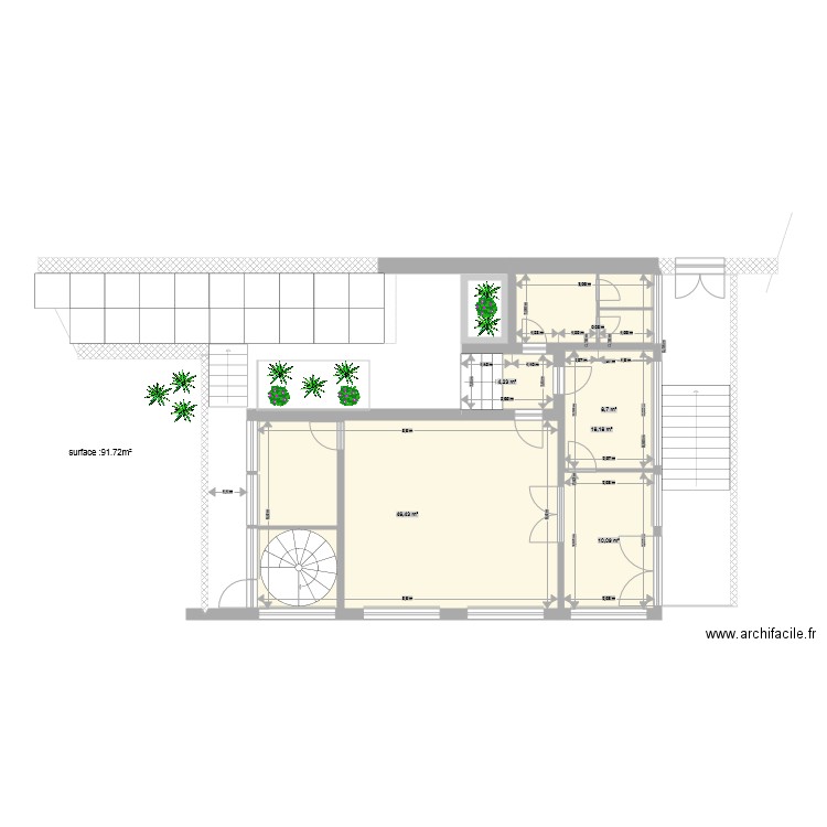 morgue etage. Plan de 0 pièce et 0 m2