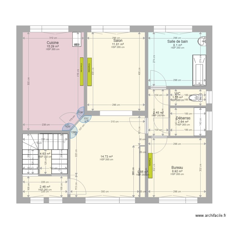 Coudekerque 1 étage. Plan de 0 pièce et 0 m2