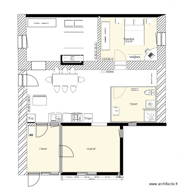 plan coté mamie. Plan de 0 pièce et 0 m2