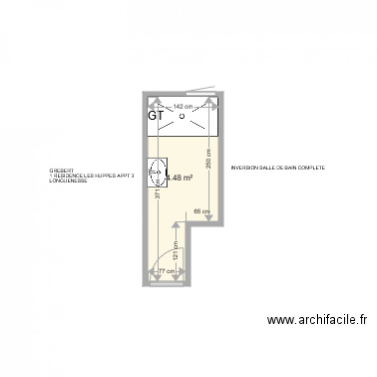 GREBERT . Plan de 0 pièce et 0 m2