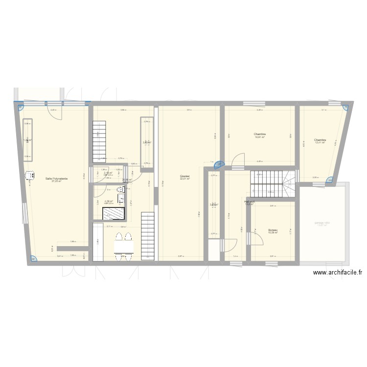 FourneauSaussusAvr21. Plan de 24 pièces et 451 m2