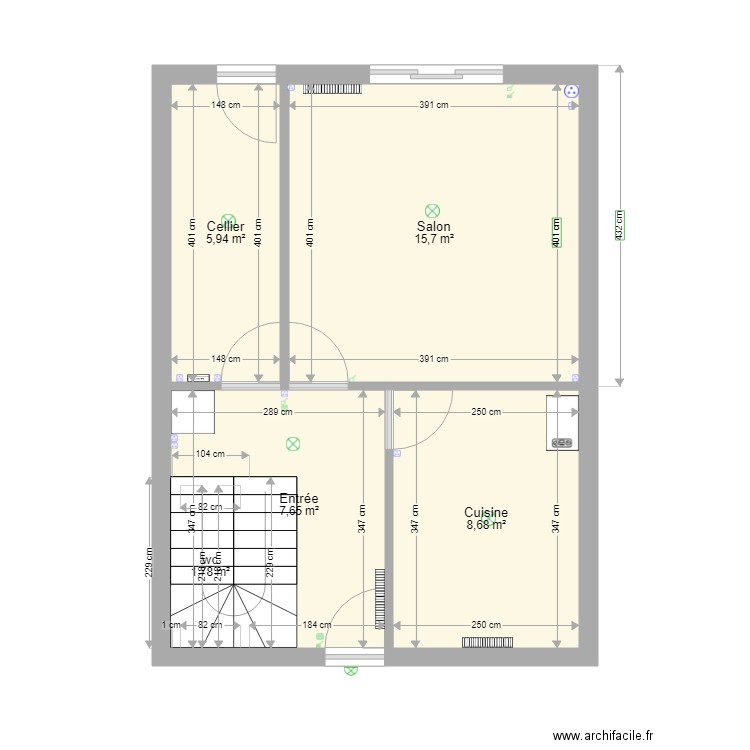 Ma maison humide. Plan de 0 pièce et 0 m2