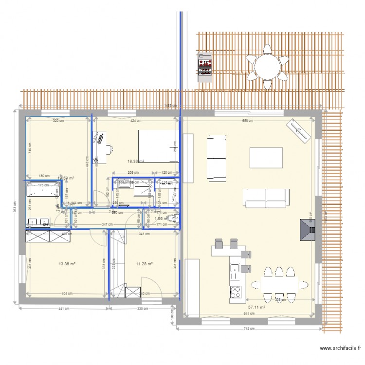 Amélie au 1 100 v5. Plan de 0 pièce et 0 m2