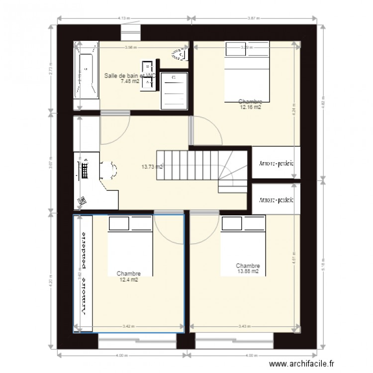 Groisy n0 15 ETAGE. Plan de 0 pièce et 0 m2