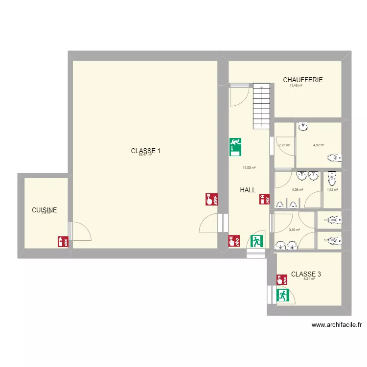 ECOLE SAMREE. Plan de 