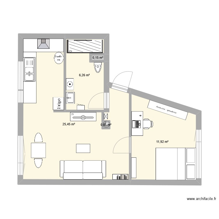 aprés. Plan de 0 pièce et 0 m2