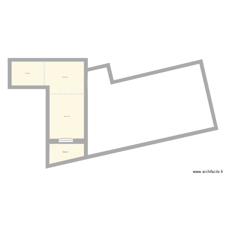 suite parentale base. Plan de 0 pièce et 0 m2