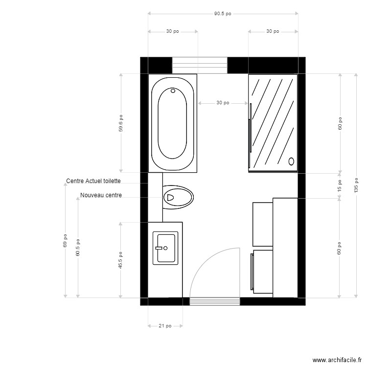 monique1. Plan de 0 pièce et 0 m2