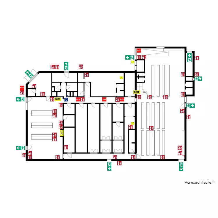 QUAI SUD G&eacute;n&eacute;ral NEW. Plan de 