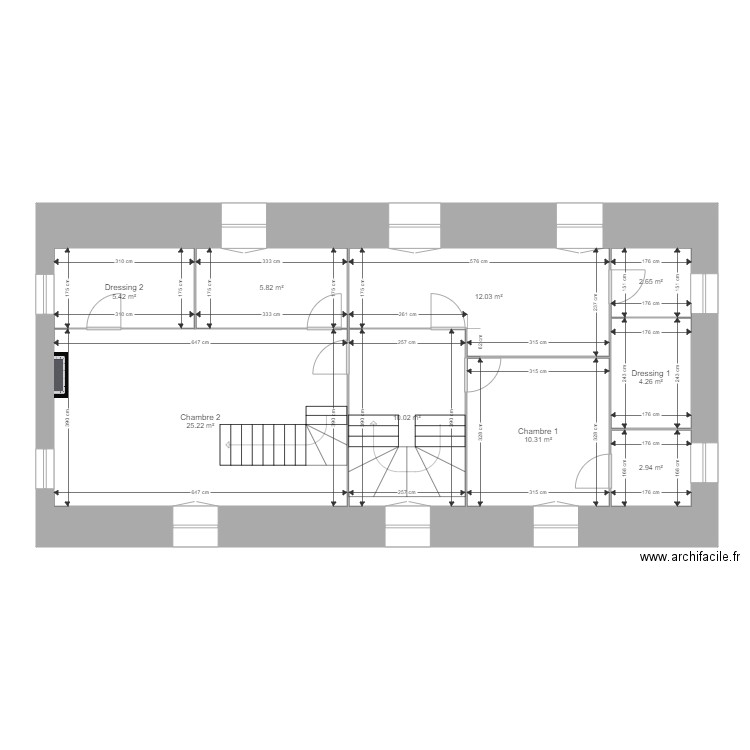 Plan montansais 2eme etage. Plan de 0 pièce et 0 m2