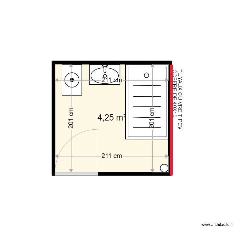 COLIN CHRISTELLE . Plan de 1 pièce et 4 m2