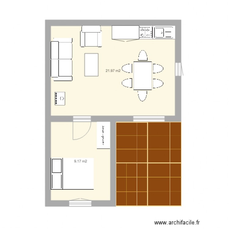 Projet cabane etang. Plan de 0 pièce et 0 m2