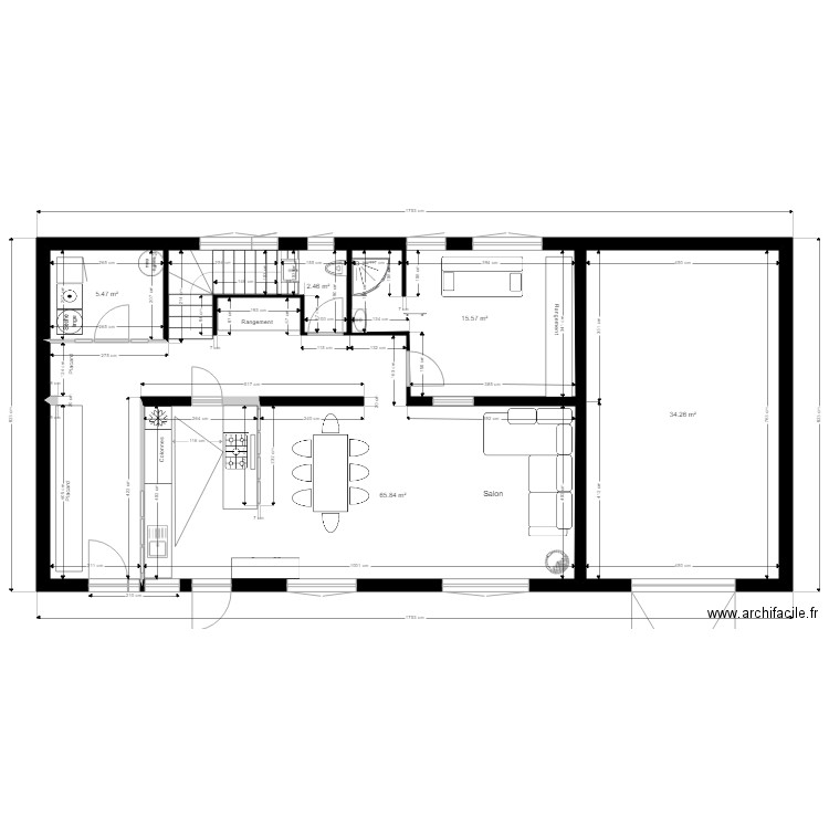 Projet Spinelli plan implantation cuisine 13. Plan de 0 pièce et 0 m2